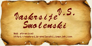Vaskrsije Smolenski vizit kartica